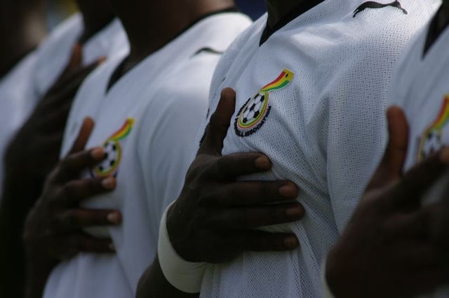 Ghana national football team (Black Stars) badge and national anthem