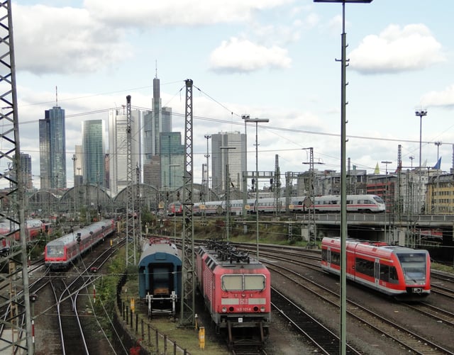 Frankfurt Central Station, operated by Deutsche Bahn