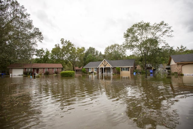 Flooding in Charleston, South Carolina on October 8.