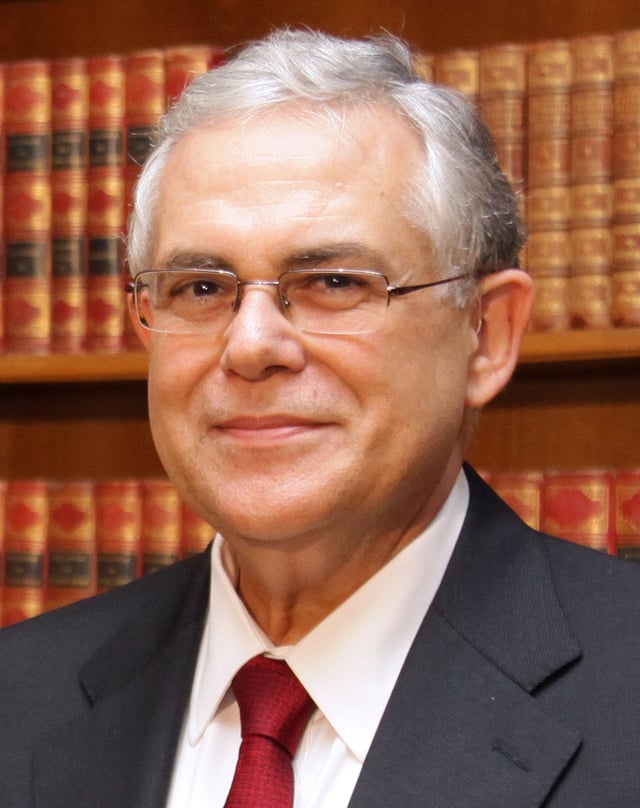 Former Prime Minister of Greece Lucas Papademos