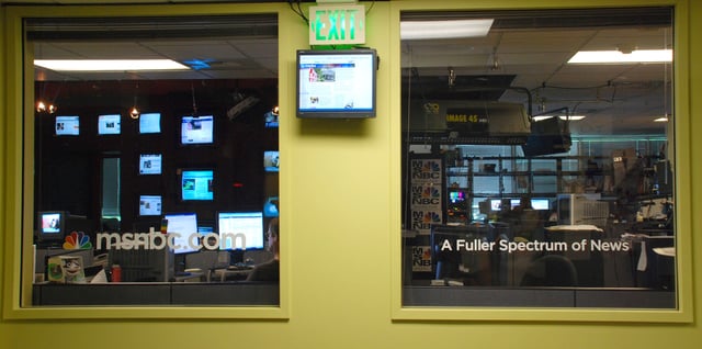 Msnbc.com的主新聞室。