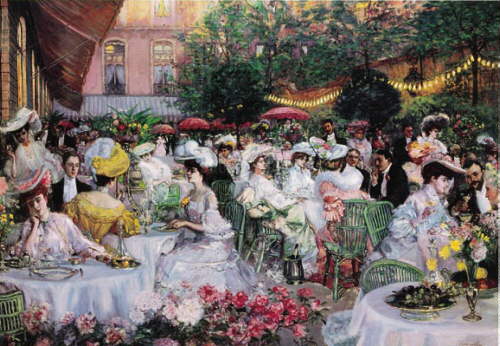 Garden café of the Hôtel Ritz Paris (1904), Pierre-Georges Jeanniot