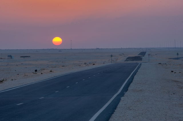Dukhan Highway connects the city of Dukhan on the West coast of the country with the country's capital, Doha.