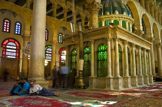 Shrine of John the Baptist in the Umayyad Mosque.