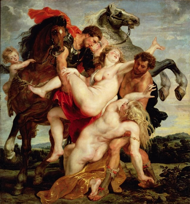 The Rape of the Daughters of Leucippus by Rubens