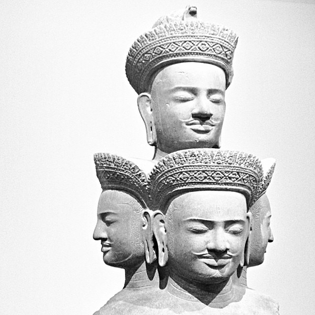 The 10th century five headed Shiva, Sadashiva, Cambodia.