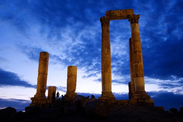 Temple of Hercules at the Amman Citadel (Jabal Al-Qalaa)