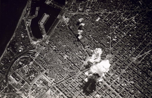 The aerial bombardment of Barcelona in 1938