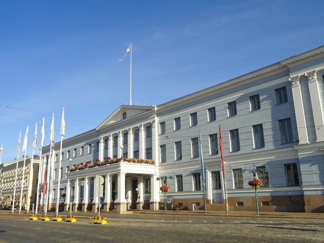 The Helsinki City Hall houses the City Council of Helsinki