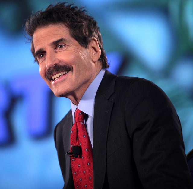 Stossel during a special taping of his Fox Business show in Washington, D.C., 2015