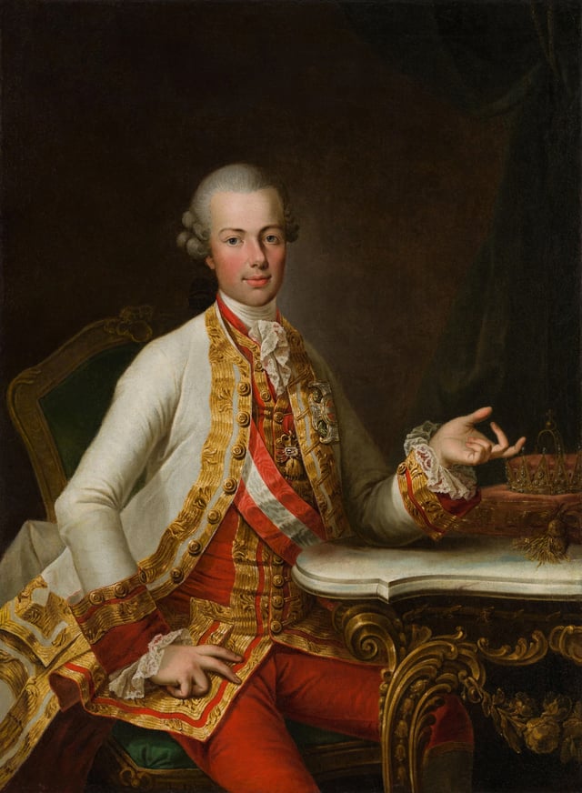 Peter Leopold II, Grand Duke of Tuscany, by Joseph Hickel, 1769