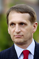 Medvedev appointed Sergei Naryshkin as the new head of the presidential administration.