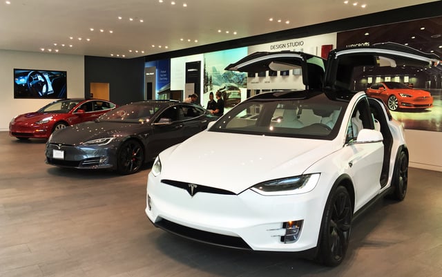 Tesla was the world's best selling plug-in passenger car manufacturer in 2018. Shown its entire line up as of 2019