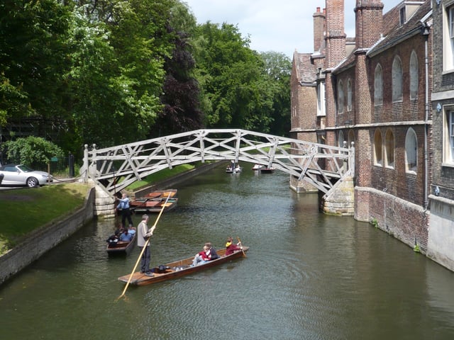 The Mathematical Bridge over the River Cam (at Queens' College)