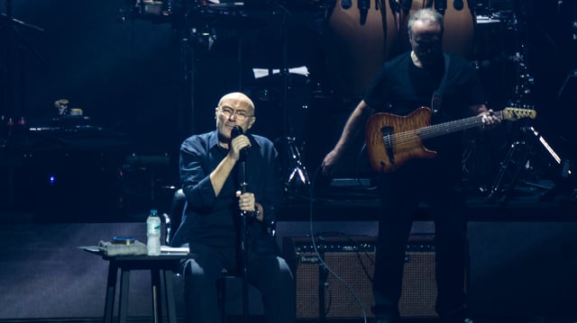 Collins on stage at the Royal Albert Hall, London on 7 June 2017