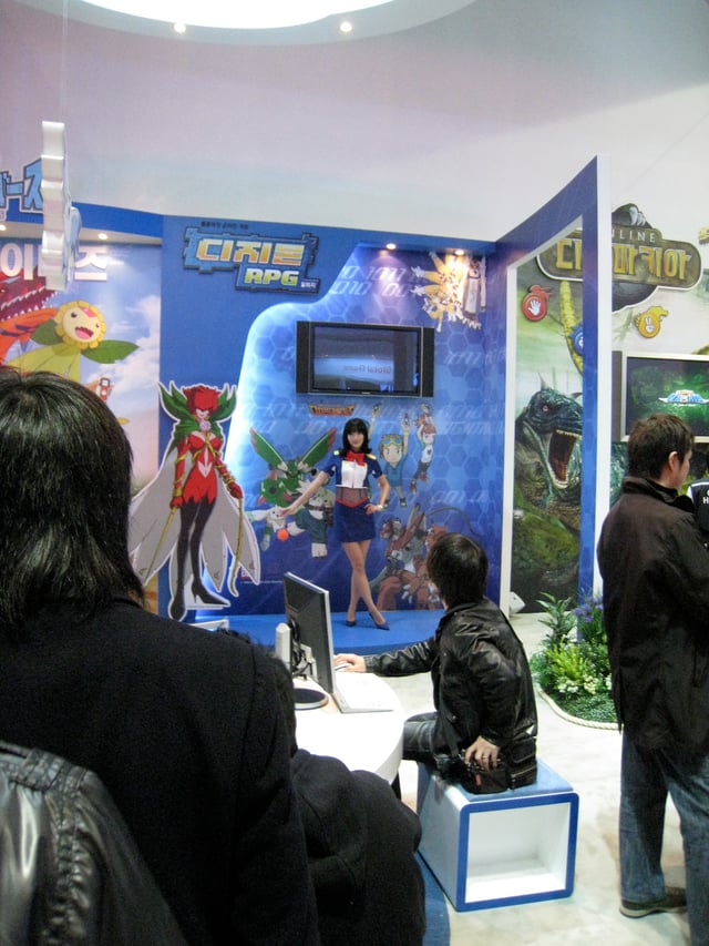 A presentation at a Digimon RPG