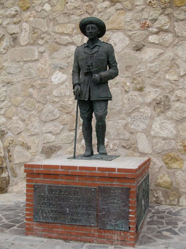 The last statue of Franco in Spain