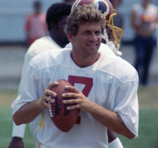 Joe Theismann at Redskins training camp in 1983