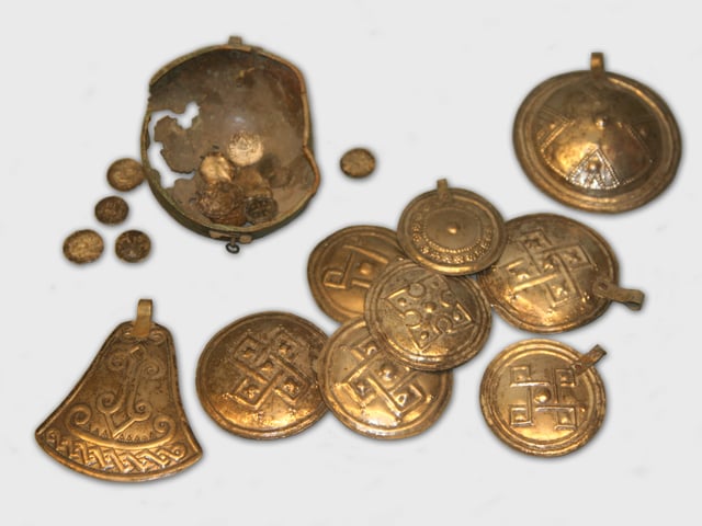 Iron Age artefacts of a hoard from Kumna