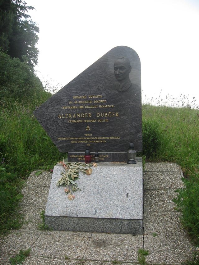 Monument to Alexander Dubček