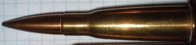 The 8 mm Lebel ammunition, developed in 1886, the first smokeless gunpowder cartridge to be made and adopted by any country.