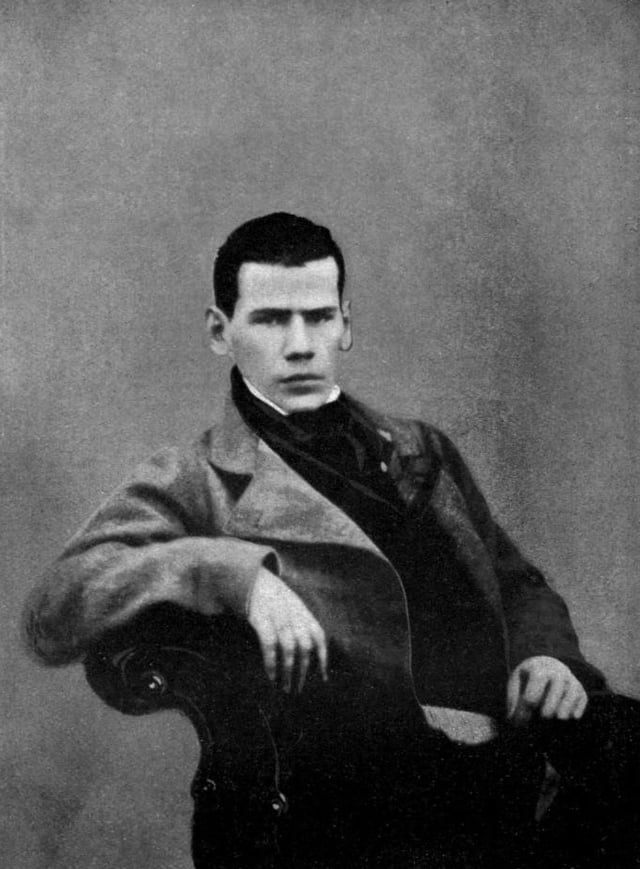 Tolstoy at age 20, c. 1848