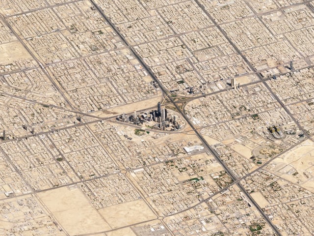 Satellite image of Riyadh