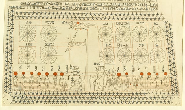 Astronomical chart in Senemut's tomb, 18th dynasty
