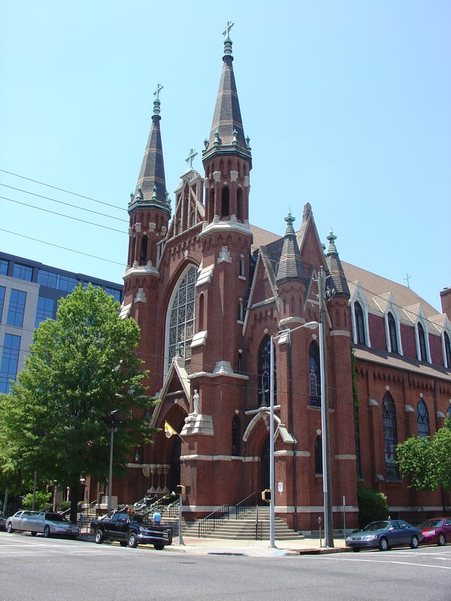 St. Paul's Cathedral in downtown Birmingham