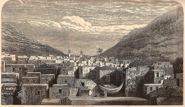 Nablus, by W. C. P. Medlycott, in H. B. Tristram, 1865.