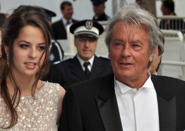 Delon with his daughter Anouchka at the 2010 Cannes Film Festival.