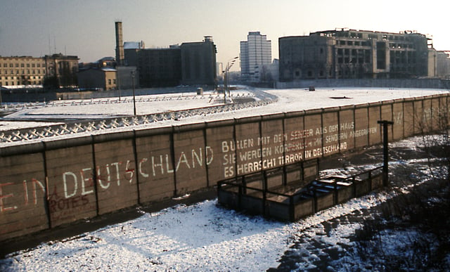 Berlin Wall in 1975