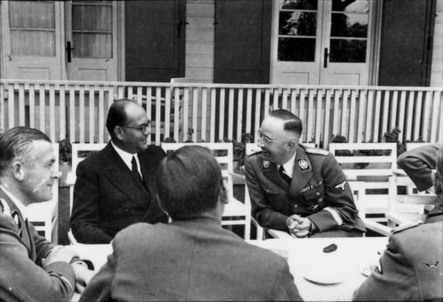 Himmler with Indian nationalist Subhas Chandra Bose in 1941