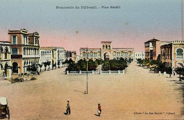 Place Menelik in Djibouti City in 1905