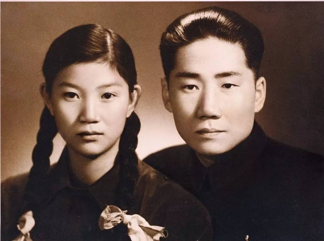 Mao Anying with his wife Liu Songlin