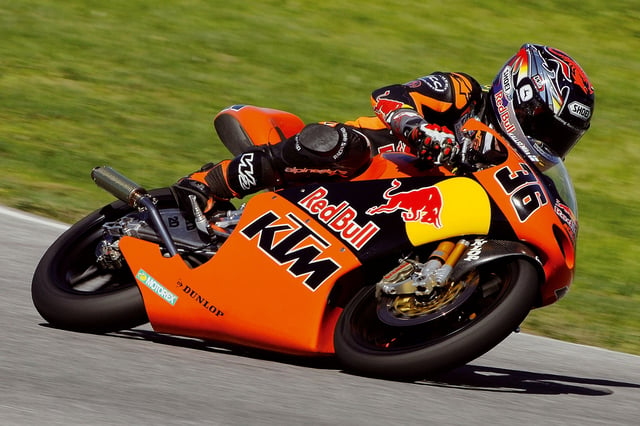 A Red Bull sponsored track racing bike