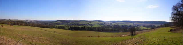 A panorama of the "Heuvelland" (Hill country), here between Schin op Geul and Valkenburg aan de Geul