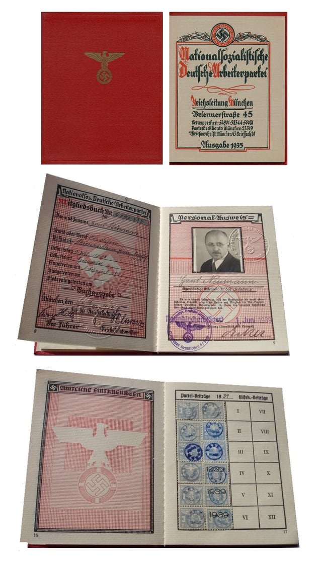 Membership of the Nazi Party from 1939