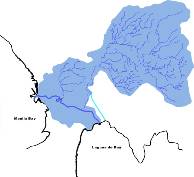 Drainage map of the Pasig-Marikina River system