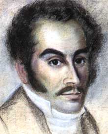 Bolívar in 1816, during his stay in Haiti