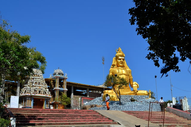 Koneswaram Temple, a Tamil Saivate temple in Tirukonamalai, Sri Lanka.