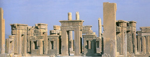 The ruins of Persepolis