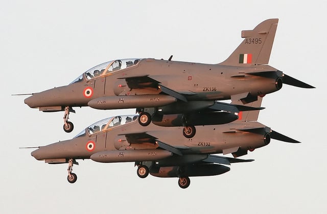 Two BAE Systems Hawks of the Indian Air Force