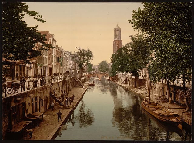 The Oudegracht in the 1890s