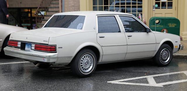 1983–1984 Buick Skylark Custom, rear view