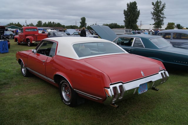 From 1970 the Cutlass Supreme Holiday Coupe wore a unique notchback roofline.