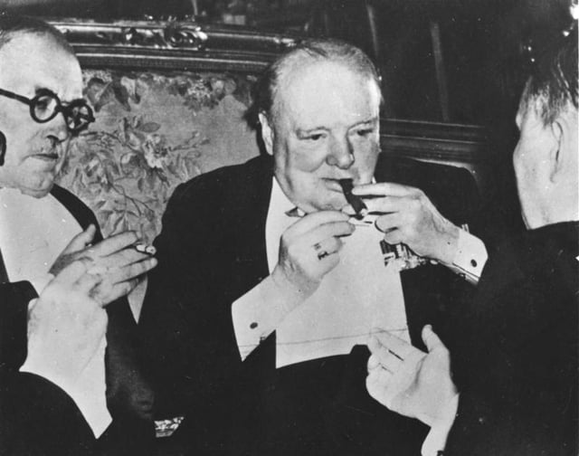 Churchill at Potsdam Conference (July 1945)