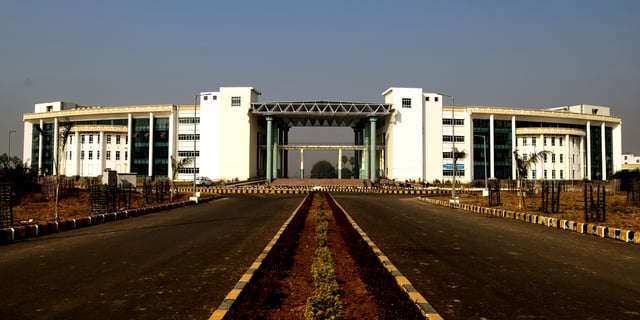 Front view of administrative building of IIT Patna