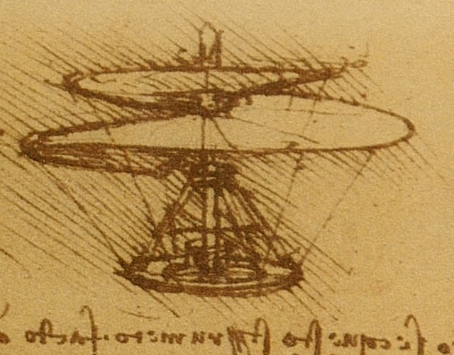Leonardo's "aerial screw"