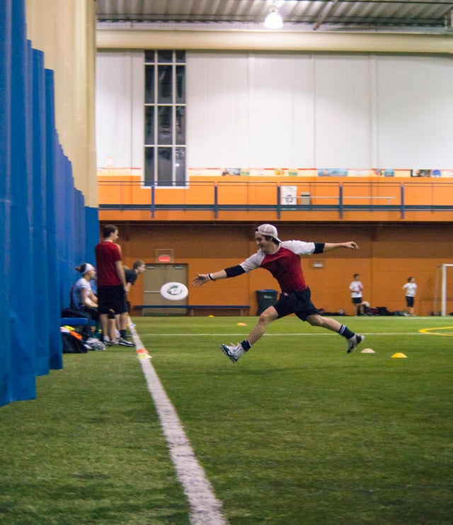 Player trying to score.